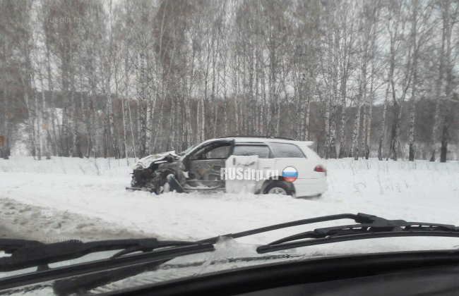 Занос на зимней дороге под Новосибирском едва не привел к трагедии