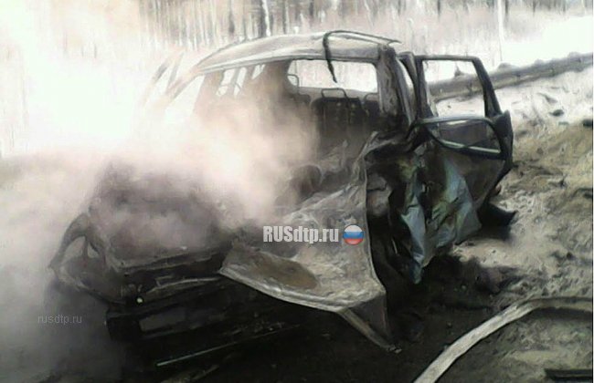 Женщина погибла в огненном ДТП в Иркутской области