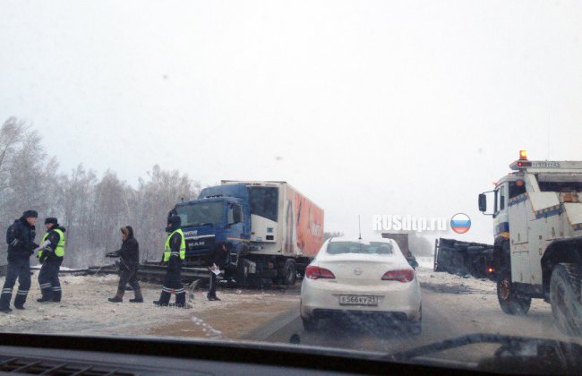 12 автомобилей столкнулись на трассе М-7 «Волга» в Чувашии