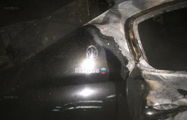 В Минской области Maserati Quattroporte загорелся после наезда на велосипедиста