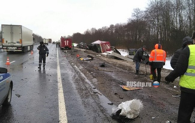 В Смоленской области погибли дорожные рабочие. Видео