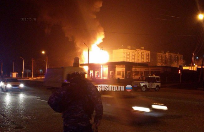 Очевидцы сняли на видео момент взрыва на АЗС в Грозном