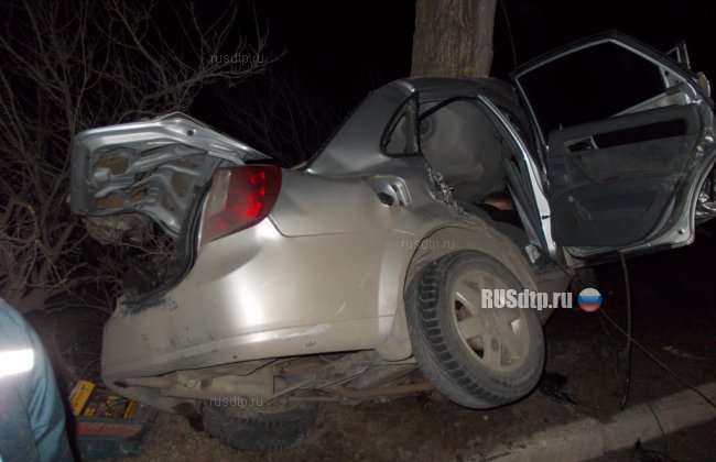 В Запорожье водитель Шевроле погиб, врезавшись в дерево