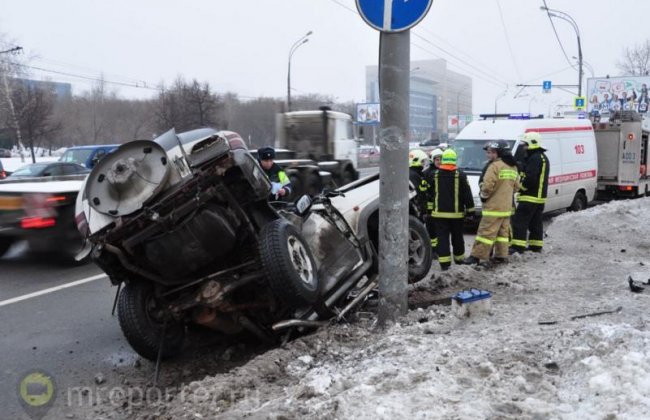 Водитель чудом выжил после ДТП на Алтуфьевском шоссе