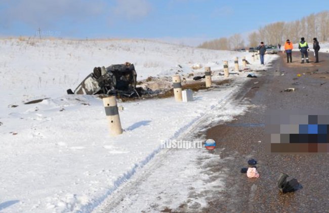 Водитель легковушки погиб на автодороге в Башкирии