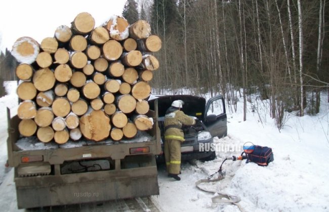 В Кировской области женщина попала под встречный лесовоз и погибла