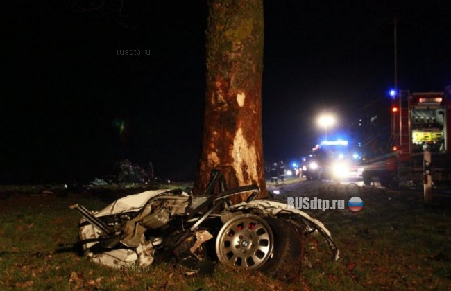 В Германии 18-летний водитель погиб, врезавшись на БМВ в дерево