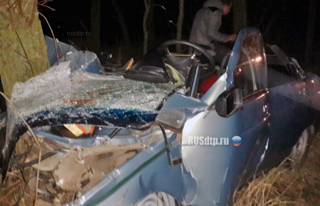 Три человека погибли при столкновении ВАЗ-2110 с деревом на Кубани