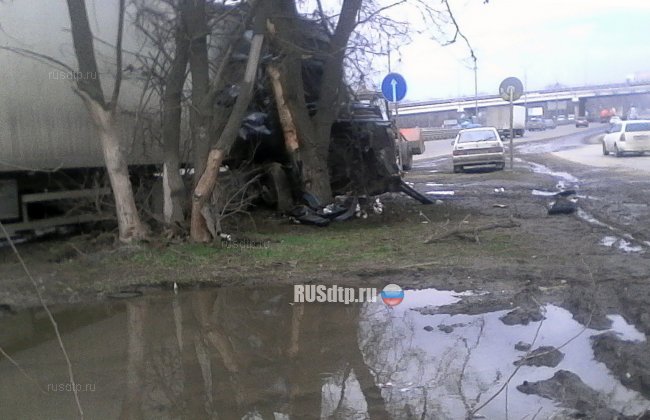 Дальнобойщик погиб при столкновении фуры с деревом в Ростовской области