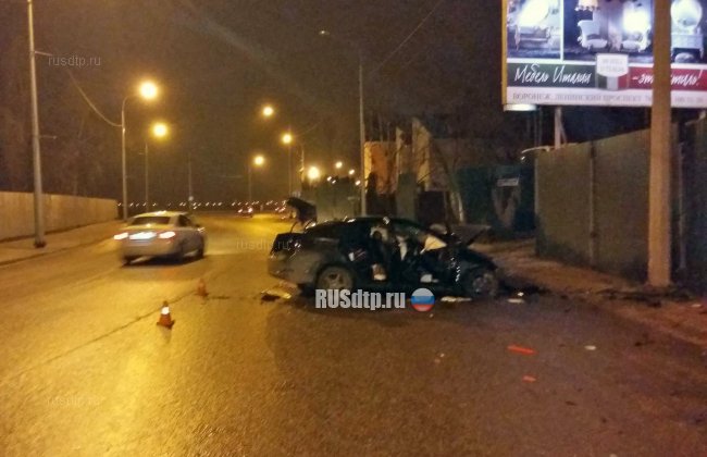 Водитель «Hyundai» погиб в ДТП на набережной Массалитинова в Воронеже