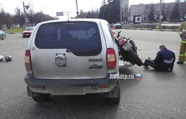 «Шевроле Нива» и мотоцикл «Honda» столкнулись в Ярославле