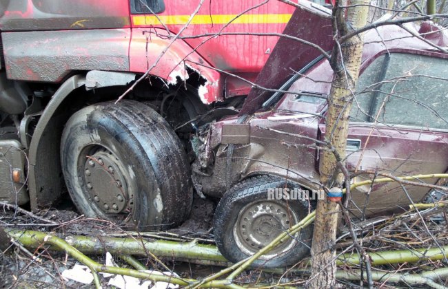 Лишенный прав дальнобойщик сбил двоих водителей, менявших колесо