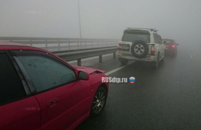 15 автомобилей столкнулись во Владивостоке