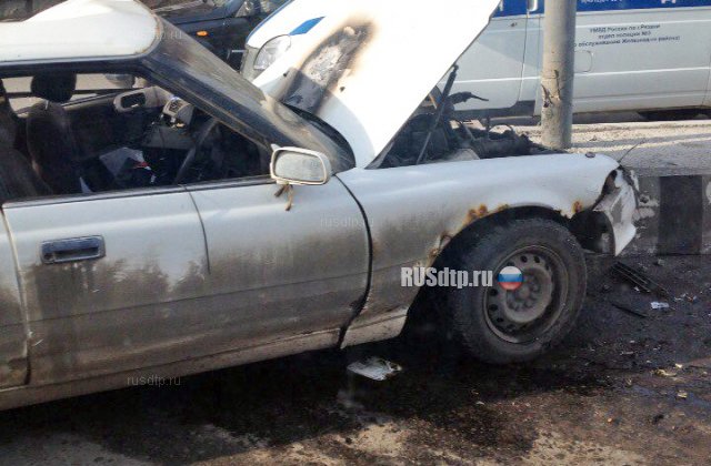 В Рязани пьяный водитель без прав угнал иномарку и разбил 8 машин