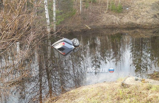 Водитель утонул, вылетев на автомобиле в реку в Костромской области