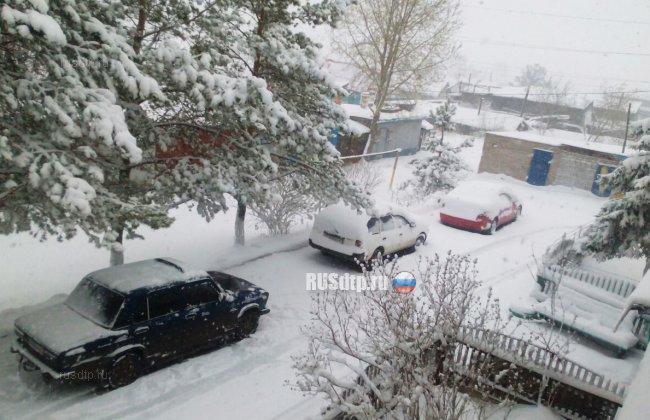 В Красноярском крае после жары выпал снег высотой 30 см