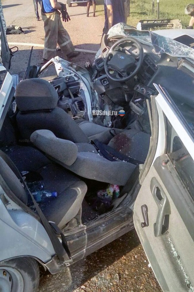 В Башкирии в ДТП с микроавтобусом погиб человек и пятеро пострадали