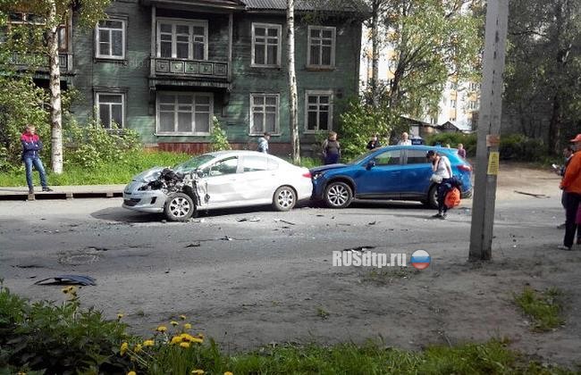 Пять автомобилей столкнулись в Архангельске