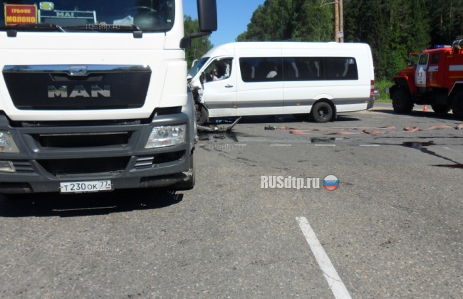 Микроавтобус и молоковоз столкнулись в Ивановской области. Пострадали 10 человек