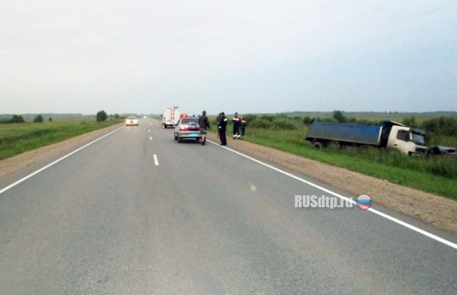 Грузовик врезался в машину