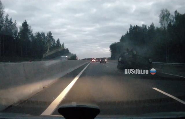 Два внедорожника столкнулись на Новоприозерском шоссе