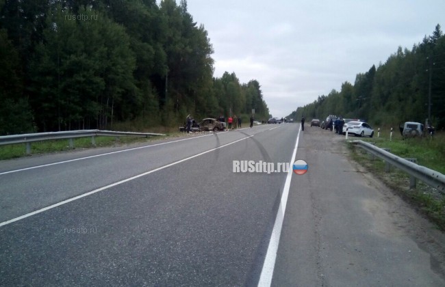 Три человека сгорели в разбитых машинах на трассе \&#187;Вятка\&#187; в Кировской области