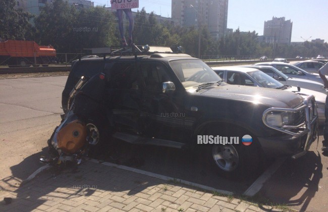 ДТП с участием мотоциклиста в Барнауле