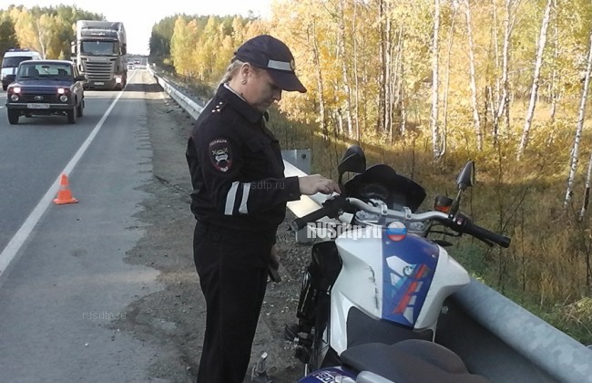 Мотоциклист погиб на автодороге «Екатеринбург-Серов»