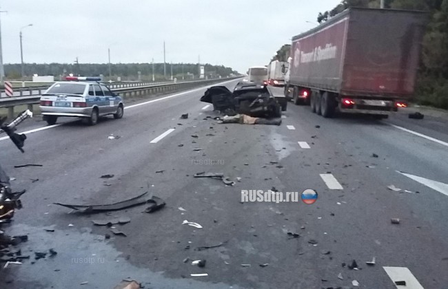 Водитель «Ауди» погиб в массовом ДТП на трассе М-4 «Дон» в Рамонском районе