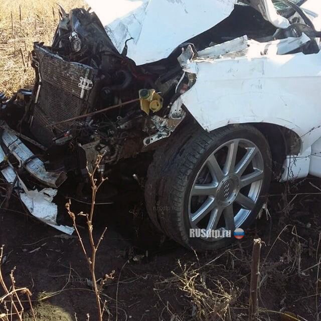 Audi Q7 раздавил ВАЗ-2115 в Краснодарском крае