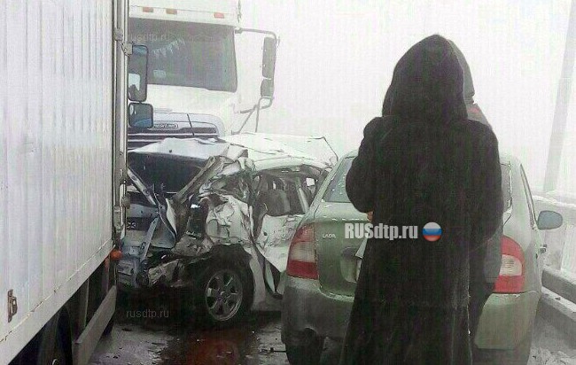 10 автомобилей столкнулись на «путинском» мосту в Красноярске