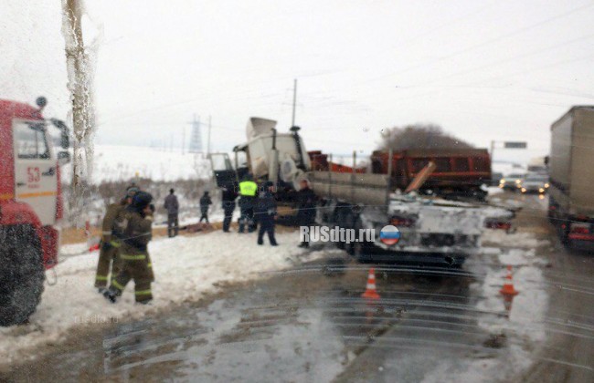 Двое погибли в ДТП с участием двух грузовиков на трассе на трассе Тюмень-Омск