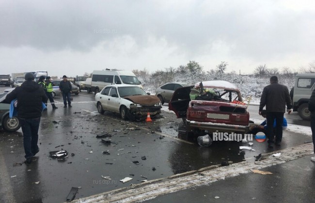 Женщина погибла в ДТП с участием пяти автомобилей в Самарской области