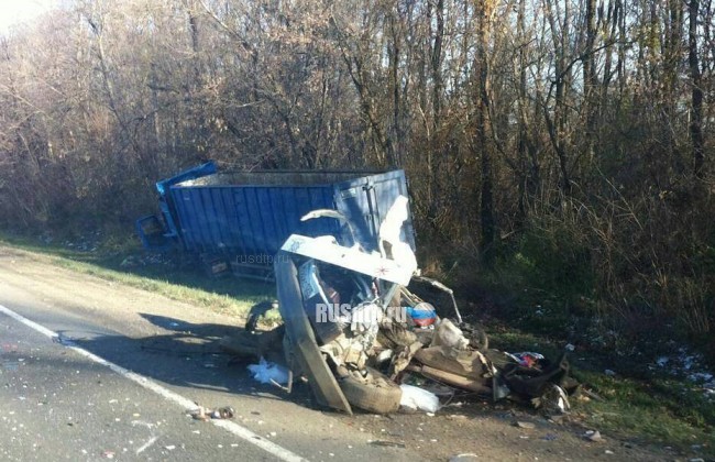 На Кубани большегруз смял \&#187;Ладу\&#187; вместе с водителем