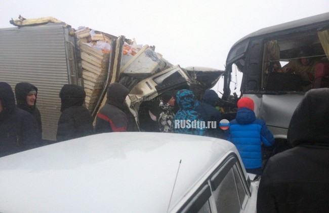 Более 10 автомобилей и автобус столкнулись на Чуйском тракте