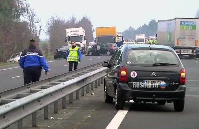 ВИДЕО: в ДТП с участием 50 автомобилей во Франции погибли 5 человек