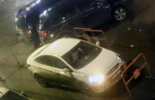 В Петербурге автоледи протаранила автомобили Генконсульства США