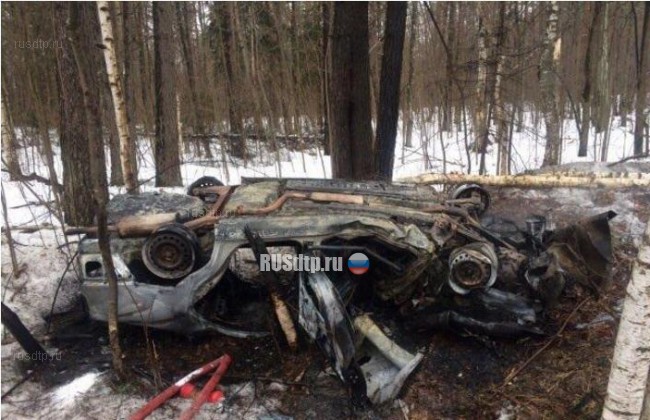 Водитель погиб в огненном ДТП в Нижегородской области