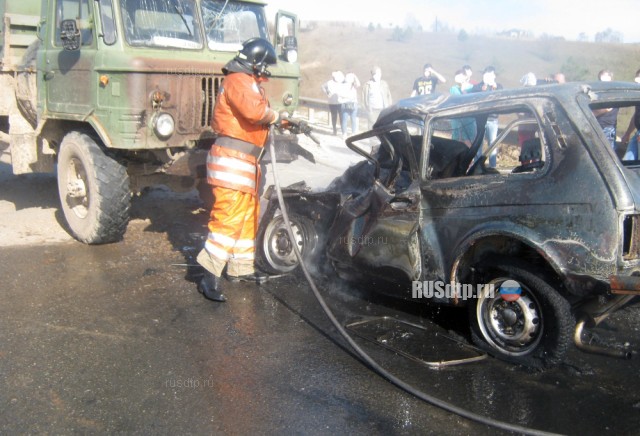 Водитель сгорел в своей машине в результате ДТП на трассе Нижний Новгород &#8212; Касимов