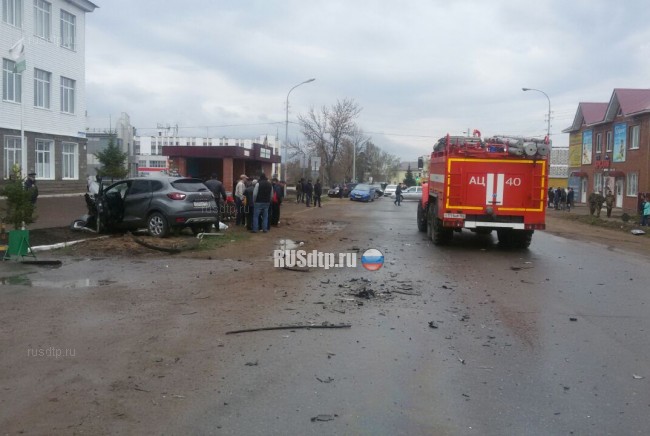 «Renault Kaptur» и «Hyundai Solaris» столкнулись в Башкирии