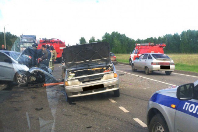 Восемь человек пострадали в ДТП на трассе Челябинск - Курган