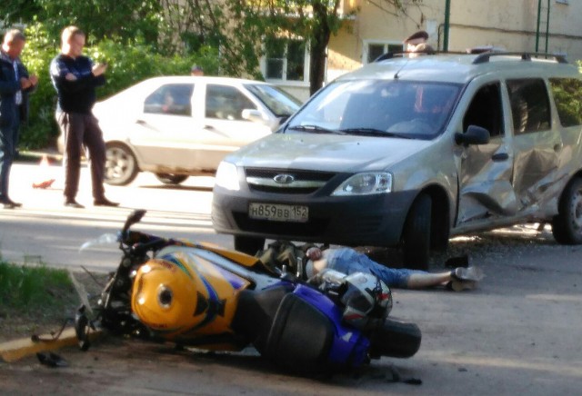 В Арзамасе от столкновения с автомобилем погиб мотоциклист