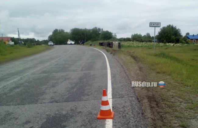 В Томской области перевернулся автобус. Погиб 5-месячный младенец