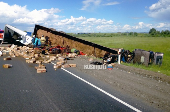 Три человека погибли в массовом ДТП на трассе Елабуга &#8212; Пермь
