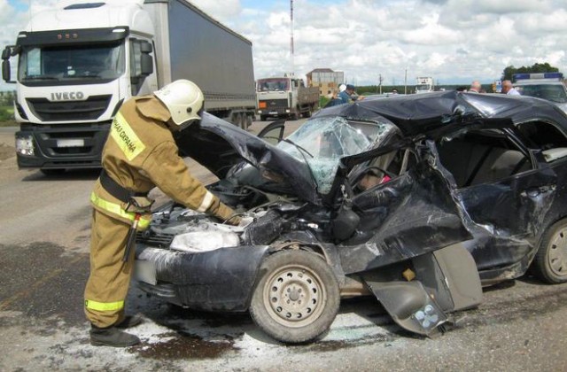 Автоледи погибла в ДТП на трассе М-7 в Татарстане