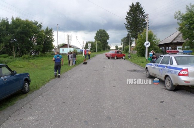 В Новосибирской области пьяный водитель на ВАЗе врезался в мотоцикл с детьми