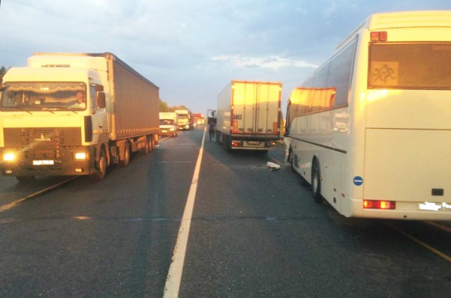 В Самарской области в ДТП с участием автобуса и грузовика пострадали 10 человек