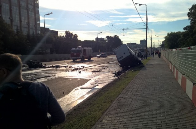 Массовое ДТП произошло на Волоколамском шоссе в Москве