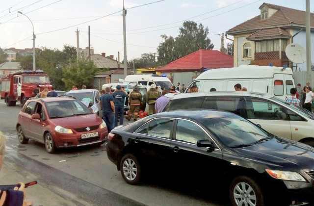 Видео массового ДТП на улице Кирова в Новосибирске