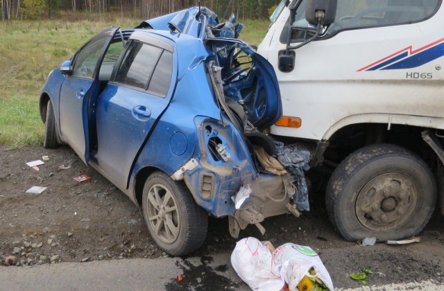 54-летняя пассажирка «Тойоты» погибла в утреннем ДТП в Иланском районе